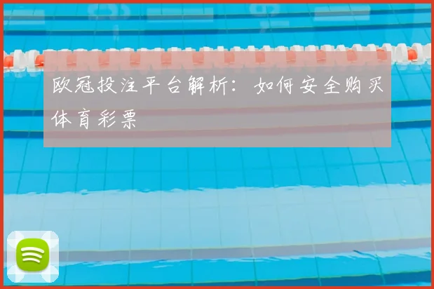 欧冠投注平台解析:如何安全购买体育彩票